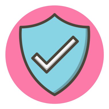 Koruma sembollü bir kalkan.