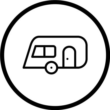 Okul ve ulaşım simgesinin vektör illüstrasyonu