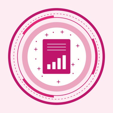 Moda Biçimli Muhasebe Simgesi İzole Arkaplan   