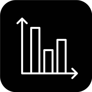 grafik çizelgesi simgesi, vektör illüstrasyonu