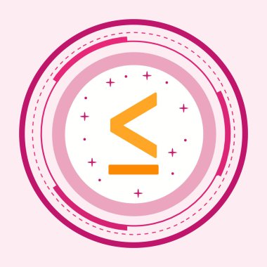 Moda Biçimli Küçük Simge İzole Arkaplan