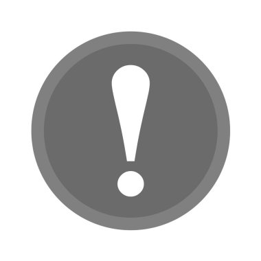 ünlem işareti simgesi, vektör illüstrasyonu