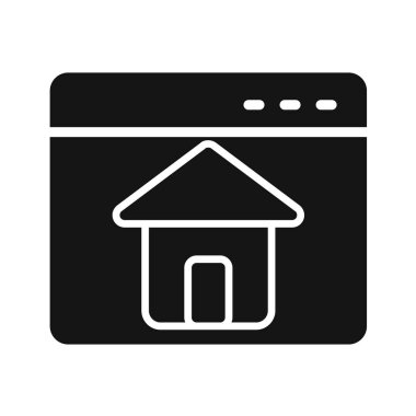 Ev simgesi vektör illüstrasyonu