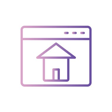 ev web vektörü simgesi