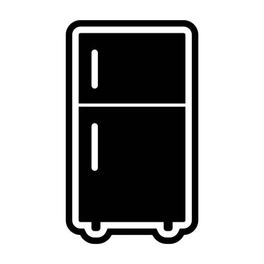 Moda Biçimli Dolap Simgesi İzole Arkaplan