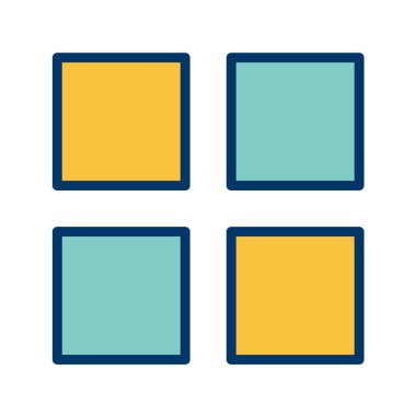 Farklı biçimlerde kare çerçeve vektör illüstrasyonu