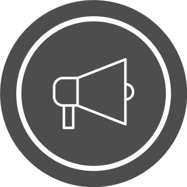 megafon vektör simgesi. ses işareti. ses simgesi