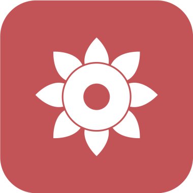 Güneş simgesinin vektör çizimi