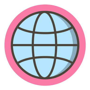 Renkli bir simgenin vektör illüstrasyonu