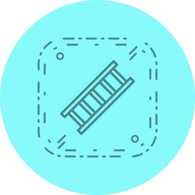 Moda Biçimli Merdiven Simgesi İzole Arkaplan      