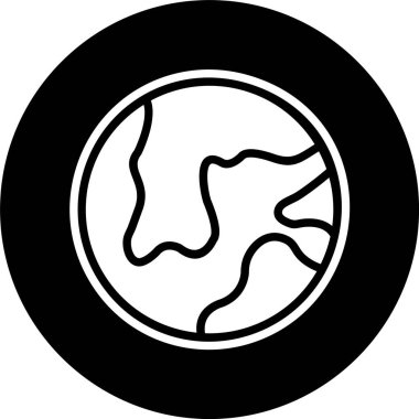 Moda Biçimli Dünya Simgesi Ayrı Arka Gruplandırılmış