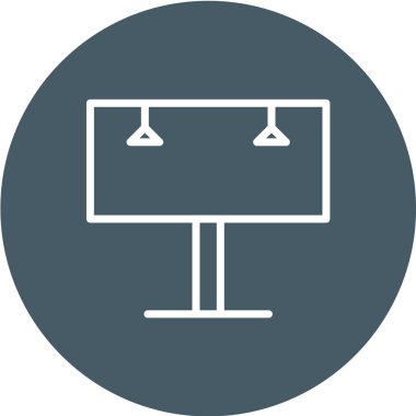 İlan panosu simgesi. vektör illüstrasyonu