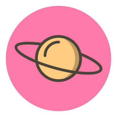 Moda Biçiminde Satrun Simgesi İzole Arkaplan