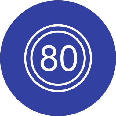 Yol simgesi, vektör illüstrasyonu