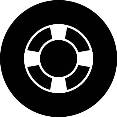 Yaşam şamandırası simgesinin vektör çizimi