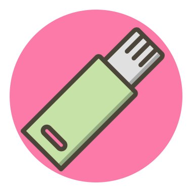  Moda Biçimli Usb Simgesi İzole Arkaplan