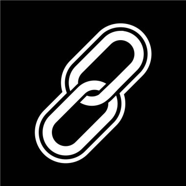 bağlantı simgesi vektör illüstrasyonu