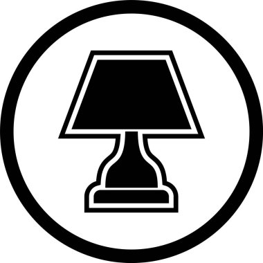 Moda Biçimli Lamba Simgesi İzole Arkaplan