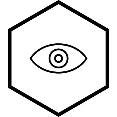 Göz simgesi vektör illüstrasyonu