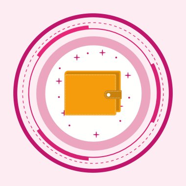 Cüzdan Simgesi Moda Biçimli Ayrı Arkaplan    