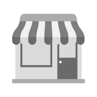 Dükkan Simgesi Moda Biçiminde İzole Arkaplan      