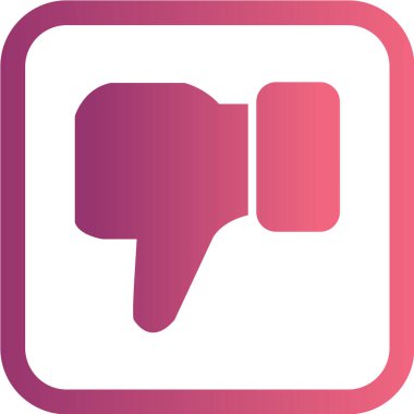 Pembe beyaz çizgi film ikonunun vektör çizimi