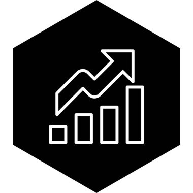 Moda Biçiminde Büyüme Simgesi İzole Arkaplanı     