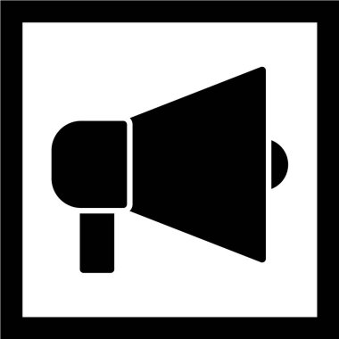 beyaz arkaplanda siyah simge izole edildi