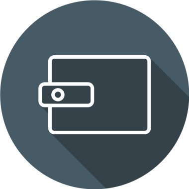 cüzdan ikonu vektör illüstrasyonu