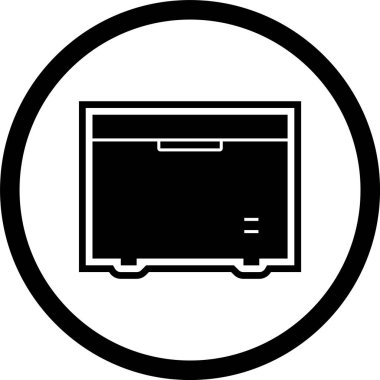  Moda Biçimli Derin Dondurucu Simgesi İzole Arkaplan