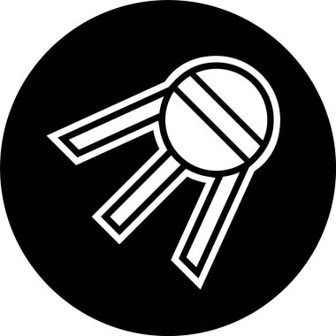 Moda Biçiminde Sputnik Simgesi İzole Arka Gruplandırılmış