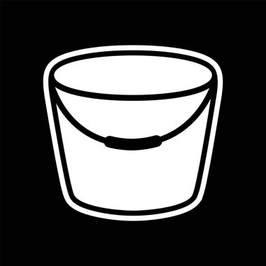 Kova Simgesi Moda Biçiminde İzole Arkaplan      