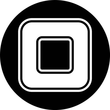 Moda Biçimli Ayırılmış Arkaplanda Simgeyi Durdur