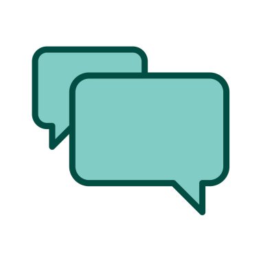 konuşma balonu simgesi, vektör illüstrasyonu