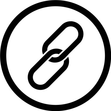 bağlantı simgesi vektör illüstrasyonu