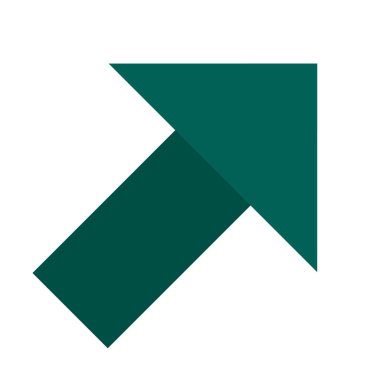 ok işareti simgesi, vektör çizimi 