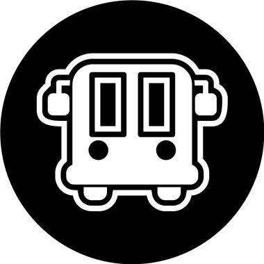 Beyaz arkaplanda Taşıma İşareti Simgesi, vektör illüstrasyonu