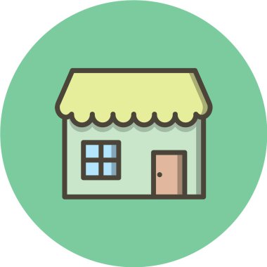 bir alışveriş simgesinin vektör çizimi