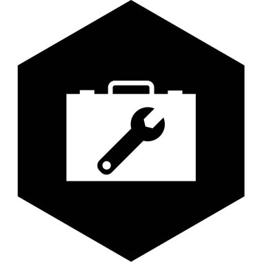 Moda Biçiminde Araç Kutusu Simgesi İzole Arkaplan      