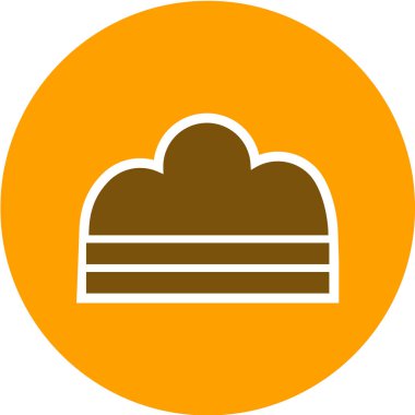 Bulut simgesi vektör illüstrasyonu