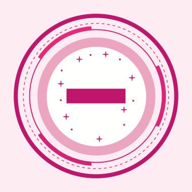 Moda Biçiminde Eksi Simge İzole Arkaplan