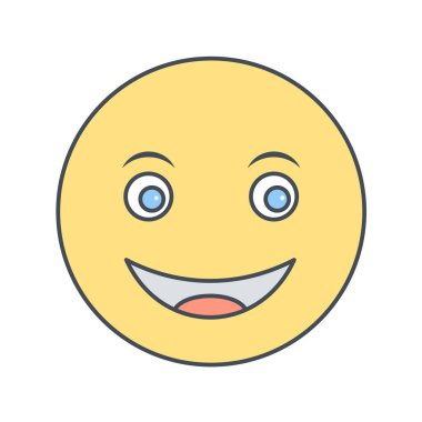 Moda Biçimli Emoji Simgesi İzole Arkaplan 