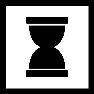 kum saati ikonu vektör illüstrasyonu