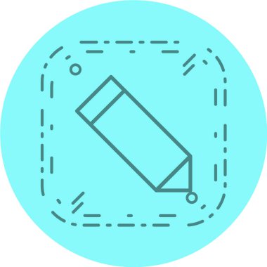 Bir kalem simgesinin vektör illüstrasyonu