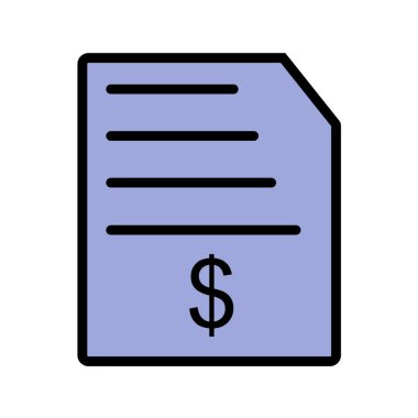 Dolar gagası vektör simgesi