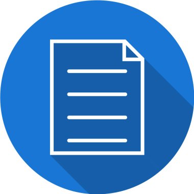 belge simgesi vektör illüstrasyonu