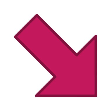 Moda Biçiminde Sağdan Aşağı Simge İzole Arkaplan