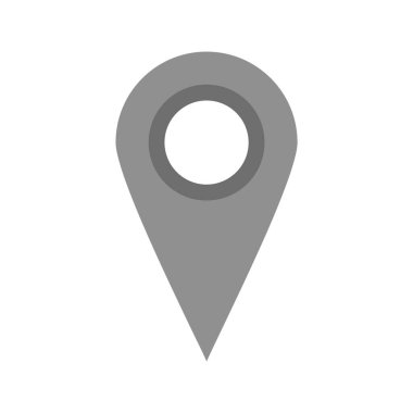 Moda Biçimli Konum Simgesi İzole Arkaplan