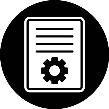 Belge Vektörü Simgesi İllüstrasyonu