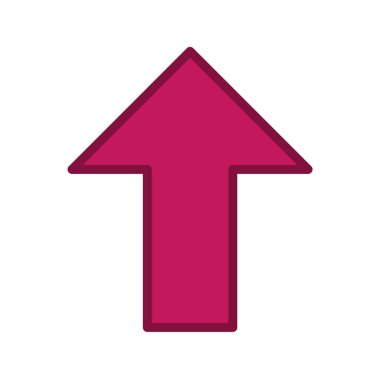 Moda Biçiminde Yukarı Simge İzole Arkaplan